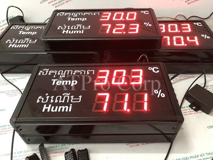 Đồng hồ đo nhiệt độ độ ẩm - công ty Hoa Sen Tây Ninh