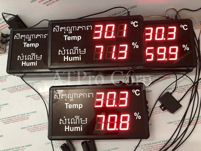 Đồng hồ đo nhiệt độ độ ẩm - công ty Hoa Sen Tây Ninh